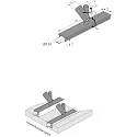 Railspots LED 2-LINK SPOT 1-vlams, draaibaar IP20, mat, gesatineerd, zwart dimbaar
