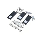 Onderbouwarmatuur LED SLIM-PAD F set van 3, dimbaar, bedienbaar met gebaren IP20, opaal