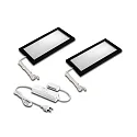Onderbouwarmatuur LED SKY incl. chauffeur, set van 2 IP20, opaal, zwart  12W 390lm 3000K CRI 80-89 21cm