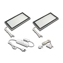 Onderbouwarmatuur LED SKY dimbaar, bedienbaar met gebaren IP20, rvs dimbaar 12W 390lm 3000K 110° 110° CRI 80-89 21cm