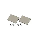 Afdekking set van 2, rvs, gelakt