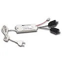 Transformer LED 350/2x 9W DIM 2 x 3-fold, distributor + je 2 short circuit  plug