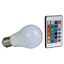 RGBW lichtbron met afstandsbediening A60 dimbaar E27 7,5W 500lm 3000K 160° CRI 80 