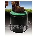 HEITRONIC Inbouwbehuizing FLOOR - TOP Ø 16.8CM / BOTTOM 20CM 4-voudig, zwart