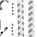 Onderbouwarmatuur MECANO medium IP20, wit dimbaar 5W 320lm 3000K CRI 82 30cm
