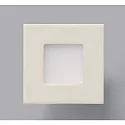 Wandinbouwarmatuur NIZZA klein, hoekig IP20, wit 