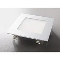 HEITRONIC Wandinbouwarmatuur NIZZA groot, hoekig IP20, gepoedercoat, zilver 