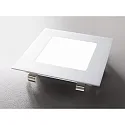 HEITRONIC Wandinbouwarmatuur NIZZA groot, hoekig IP20, gepoedercoat, zilver 