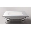 HEITRONIC Wandinbouwarmatuur NIZZA groot, hoekig IP20, gepoedercoat, zilver 