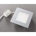 HEITRONIC Wandinbouwarmatuur NIZZA groot, hoekig IP20, gepoedercoat, zilver 