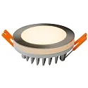 HEITRONIC Downlight AURORA ingebouwde versie, incl. chauffeur, zijdelingse straling IP20, zilver 