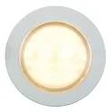 HEITRONIC LED Downlight AURORA with side light ring, IP44, Ø 3.94in, 10W 3000K 830lm, white