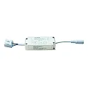 HEITRONIC LED Downlight AURORA with side light ring, IP44, Ø 3.94in, 10W 3000K 830lm, white