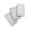 HEITRONIC Onderbouwarmatuur SASKIA plat, met sensor, set van 3, dimbaar IP20, zilver dimbaar 18W 789lm 3000K CRI 80 19.2cm