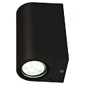HEITRONIC Wandarmatuur voor buitenshuis AMBOS up down, rond GU10 IP44, grafiet 