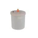 HEITRONIC Lichtobject LED CANDLE cilindrisch IP44, rood 
