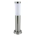 Sokkelarmatuur LARISA zonder sensor E27 IP44, rvs, gesatineerd 