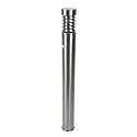 Staande armatuur voor buiten SATURN cilindrisch, met sensor E27 IP44, rvs, helder dimbaar