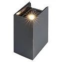 Wandarmatuur voor buitenshuis TILO up down, instelbaar IP54, grafiet 