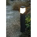HEITRONIC Staande armatuur voor buiten MADELEINE hoekig, met sensor, instelbaar E27 IP44, antraciet dimbaar