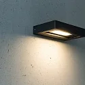 HEITRONIC Wandarmatuur voor buitenshuis CORDOBA kantelbaar IP54, antraciet 