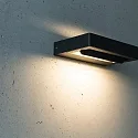 HEITRONIC Wandarmatuur voor buitenshuis CORDOBA kantelbaar IP54, antraciet 
