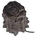 HEITRONIC Contactdooszuil WOODBLOCK 4-voudig, bruin