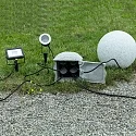 Contactdooszuil PIEDRA 4-voudig, grijs