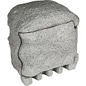 Contactdooszuil PIEDRA 4-voudig, grijs