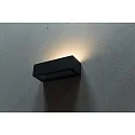 HEITRONIC Wandarmatuur voor buitenshuis MADURA up down, hoekig, instelbaar E27 IP54, antraciet dimbaar