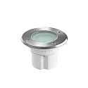HEITRONIC Vloerinbouwarmatuur MESSINA rond, schakelbaar IP67, zilver 