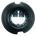 HEITRONIC Vloerinbouwarmatuur MESSINA rond, schakelbaar IP67, zilver 