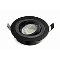 Downlight DL7801 rond, draaibaar GU5.3 und GU10 IP20, zwart dimbaar