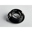 HEITRONIC Downlight DL7801 rond, draaibaar GU5.3 und GU10 IP20, zwart dimbaar