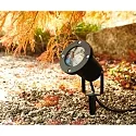 HEITRONIC Lamp met grondpen DALIAN roteerbaar, met stekker, kantelbaar GU10 IP65, antraciet dimbaar