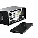 HEITRONIC Wandarmatuur voor buitenshuis ABAJO 1-vlams, hoekig GU10 IP44, antraciet dimbaar