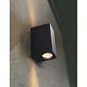 HEITRONIC Wandarmatuur voor buitenshuis AMBOS up down, 2-vlams GU10 IP44, antraciet dimbaar