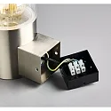 HEITRONIC Wandarmatuur voor buitenshuis NAXOS cilindrisch E27 IP44, rvs dimbaar