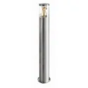 Padverlichting NAXOS cilindrisch, lang E27 IP44, rvs dimbaar