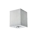 Surface mounted spot ADL9001, square, GU10, IP20, 25° swiveling, brushed aluminum