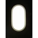 HEITRONIC LED Wall / Ceiling luminaire BODRUM, oval, 10W, 4000K, 700lm, light gray