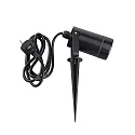 HEITRONIC Ground spike luminaire BURANO, 230V AC, GU10, LED max. 7W, IP44, with 2m connection cable + plug