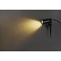 HEITRONIC Ground spike luminaire BURANO, 230V AC, GU10, LED max. 7W, IP44, with 2m connection cable + plug