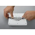 HEITRONIC Paneelarmatuur SELESTO instelbaar IP20, wit dimbaar