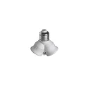 HEITRONIC Adapter DUO 2-voudig, wit