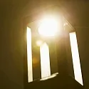 HEITRONIC socket luminaire TOSKANA II square, switchable, set back IP65, anthracite 