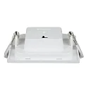 HEITRONIC ceiling recessed luminaire LE MANS square IP44, white dimmable