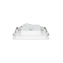 HEITRONIC ceiling recessed luminaire LE MANS square IP44, white dimmable