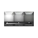 HEITRONIC ceiling recessed luminaire LE MANS square IP44, white dimmable