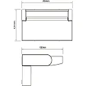 HEITRONIC outdoor wall luminaire ARONA rotatable, vertacal IP54, anthracite 